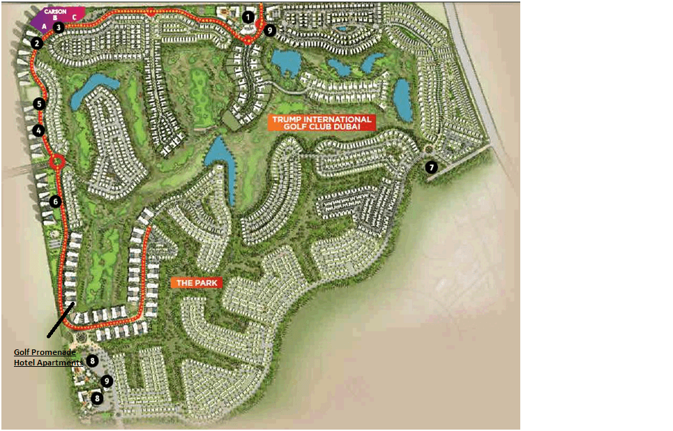 Golf Condominiums Akoya By DAMAC SITE plans