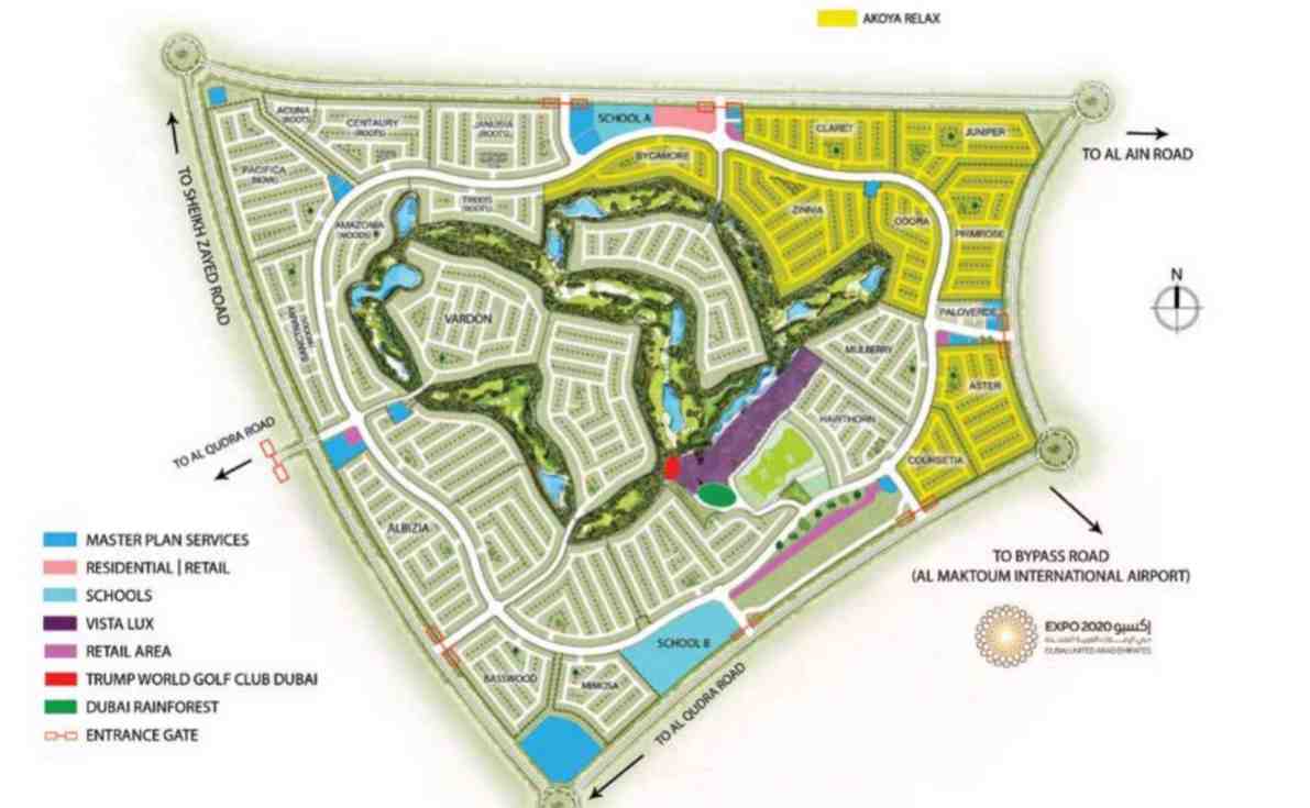 akoya-oxygen-by-damac-akoya-relax-villas-site-plan
