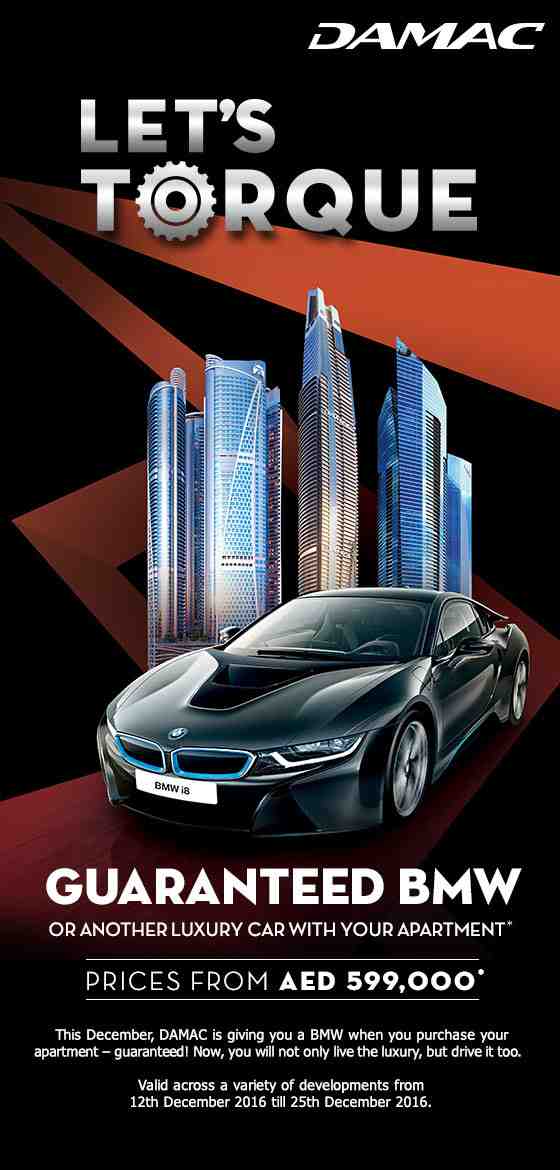 BMW guaranteed with every apartment | Prices starting from AED 599,000*