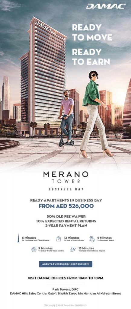 DAMAC Properties MERANO TOWER Business Bay DUBAI